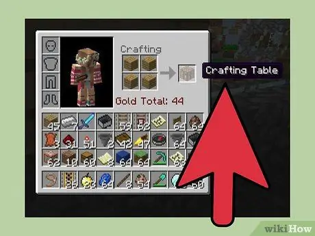 Maak 'n fakkel in Minecraft Stap 2