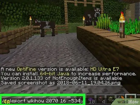 Teleportujte sa v Minecrafte, krok 6