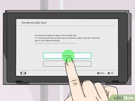 Nintendo Switch Adım 7'de bir SD Kartı biçimlendirin