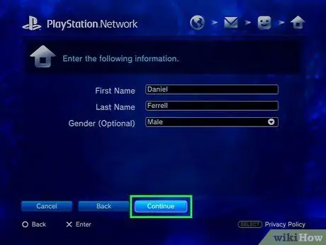 Регистрирайте се за PlayStation Network Стъпка 30