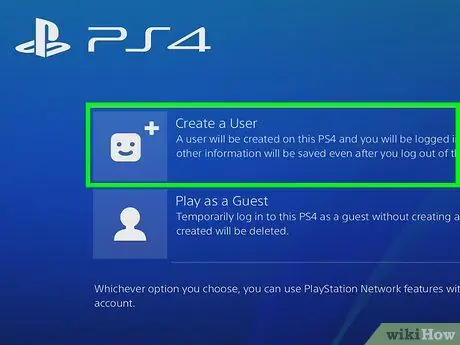 Suprimiu un usuari a PS4 Pas 1