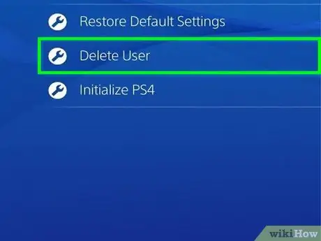 Delete a User on PS4 Step 8