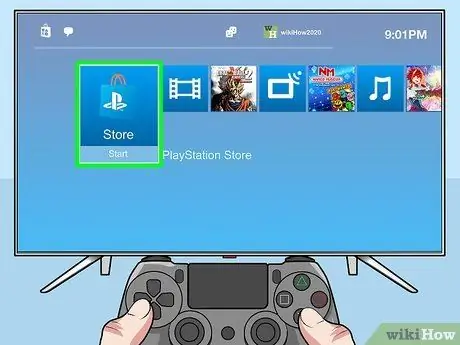 اشترِ الألعاب من متجر PlayStation Store الخطوة 1