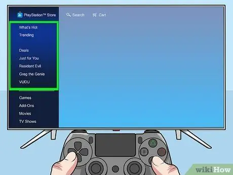 Compre jogos da PlayStation Store, passo 3