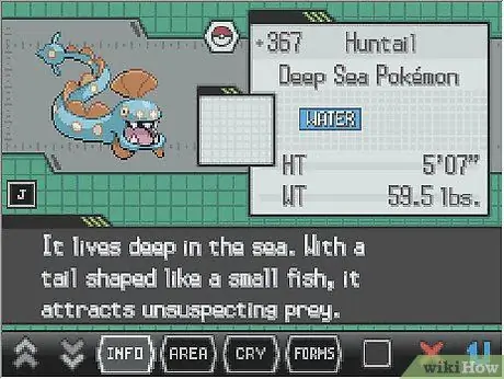 Evolve Clamperl in Pokemon Step 1