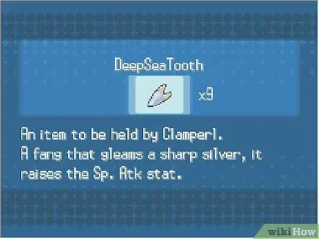 Evolve Clamperl in Pokemon Step 2