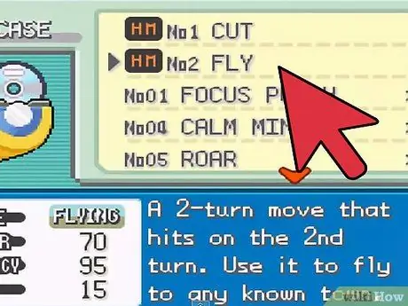 Вземете Fly in Pokemon Fire Red Step 7