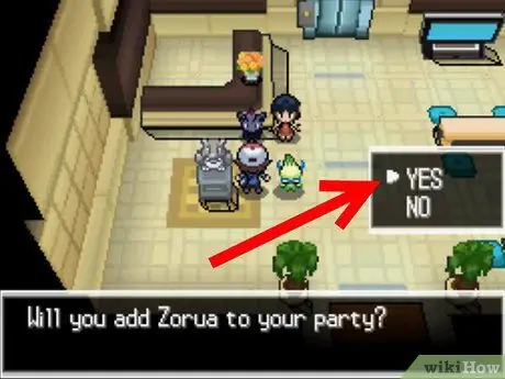 Získajte Zorua v Pokemon White, krok 7