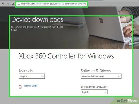 Conecte el controlador con cable Xbox 360 a la PC con Windows 8 Paso 1