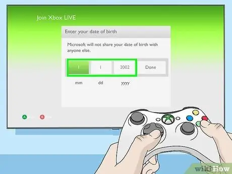 Configurazione di un account Xbox Live Passaggio 45