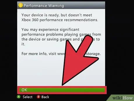 Formattare un disco rigido per l'utilizzo con Xbox 360 Passaggio 9