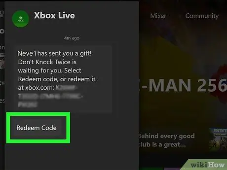 Receba um presente no Xbox One Etapa 4