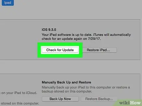 Update iOS-software op een iPad Stap 17