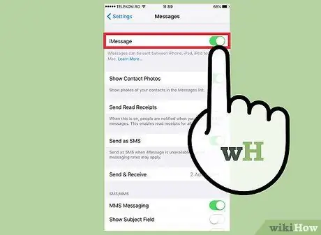 استخدم iMessage الخطوة 3