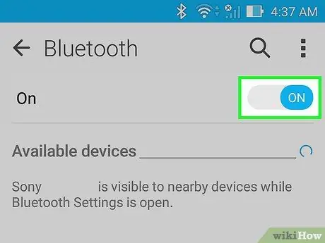 Spárování mobilního telefonu s náhlavní soupravou Bluetooth Krok 5