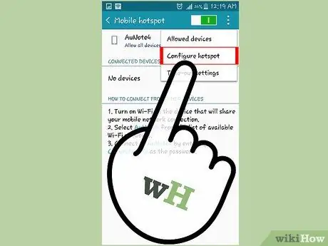 Activeu el punt d'accés Wi-Fi portàtil Samsung Galaxy Note Pas 4