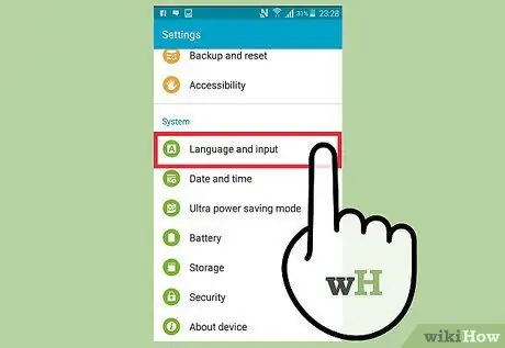 Schimbați limba pe un telefon mobil Pasul 9