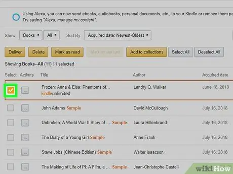 Įdėkite knygas į „Kindle“5 veiksmą