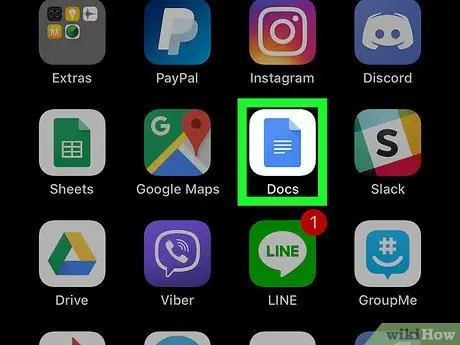 Afegiu números de pàgina a Google Docs a l'iPhone o l'iPad Pas 1