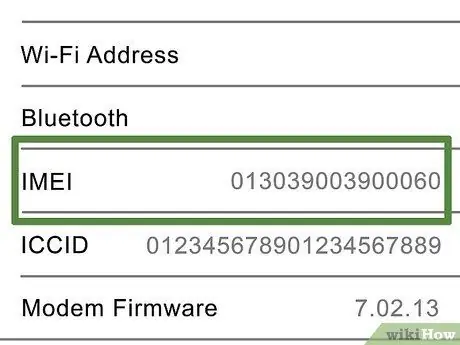 Уюлдук телефондон IMEI же MEID номерин табыңыз 7 -кадам