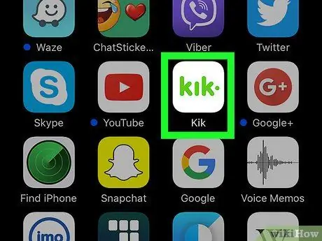 Rechercher quelqu'un sur Kik Étape 1