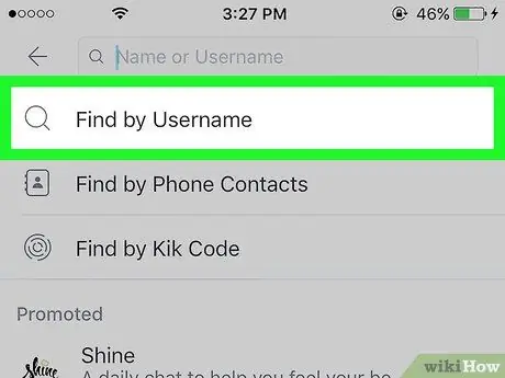 ค้นหาใครสักคนใน Kik ขั้นตอนที่ 4