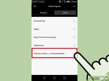 Définir une sonnerie pour un contact Android Étape 7