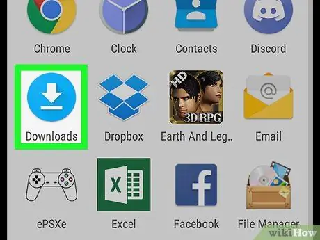 Eliminar descargas en Android Paso 2