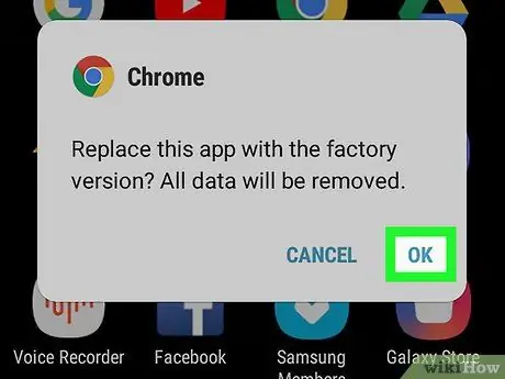 Uninstall Chrome on Android Step 5