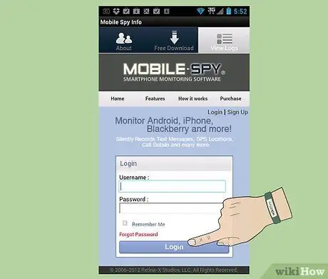 Spiare i telefoni Android utilizzando Mobile Spy Passaggio 4