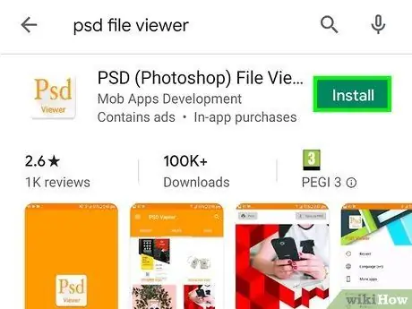 Android चरण 5 पर एक Psd फ़ाइल खोलें