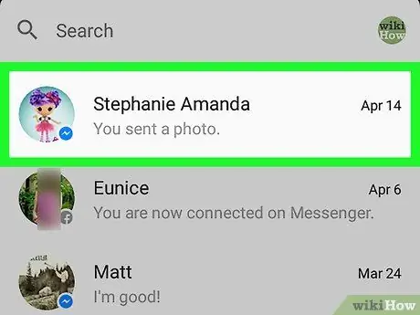 Spremite slike na Facebook Messenger na Android -u Korak 2