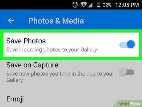 Išsaugokite nuotraukas „Facebook Messenger“„Android“9 veiksme