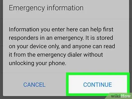 Aggiungi contatto di emergenza alla schermata di blocco su Android Passaggio 6