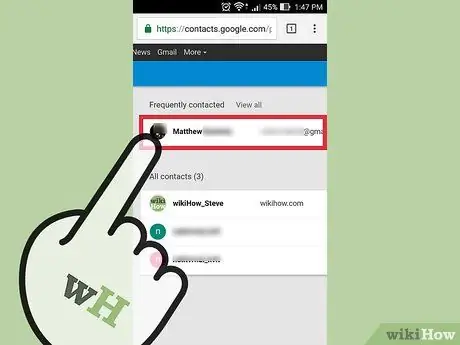 Διαγραφή επαφής Android Βήμα 13