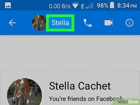 Elimina i contatti di Messenger su Android Passaggio 11