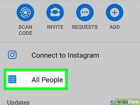 Excluir contatos do Messenger no Android Etapa 20