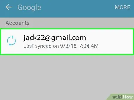 Esci da un account Google su Android Passaggio 3