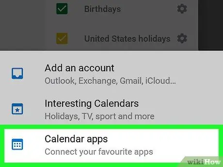 Sinchronizuokite kalendorių su „Outlook“„Android“22 veiksmas