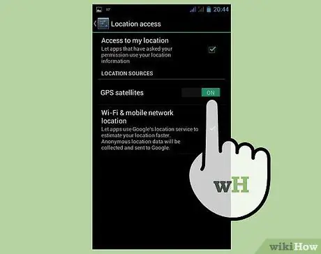 Android चरण 6. पर GPS बंद करें