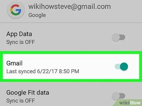 Android контактілерін Gmail көмегімен синхрондау 4 -қадам