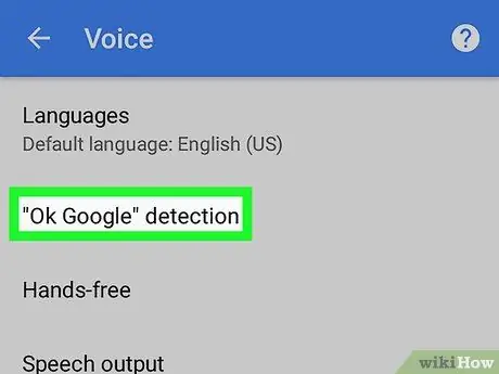 'Deaktiver "Ok Google" stemmesøk på Android Trinn 5