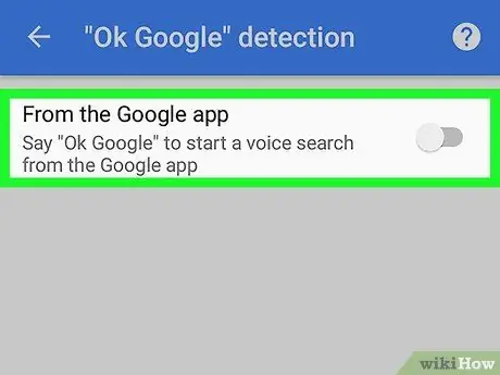 'Disable "Ok Google" Voice Search on Android Step 6