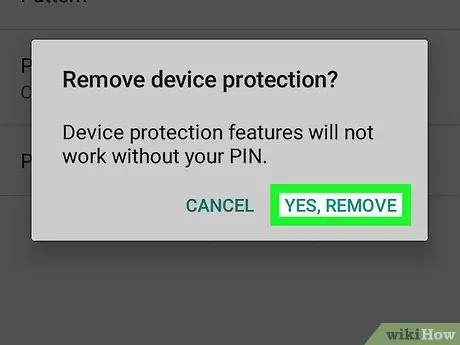 Desactiveu la pantalla de bloqueig a Android Pas 5