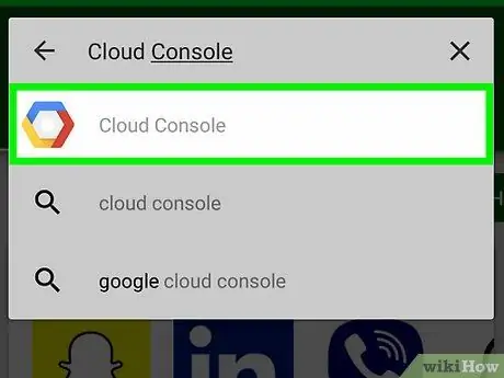 Pristupite Google Cloudu na Androidu Korak 3