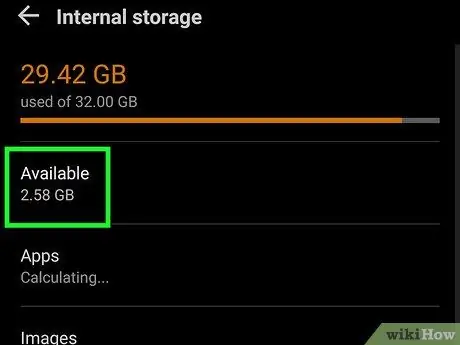 Vérifiez votre stockage sur votre Android Étape 3