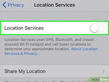 IPhone चरण 4 पर GPS बंद करें