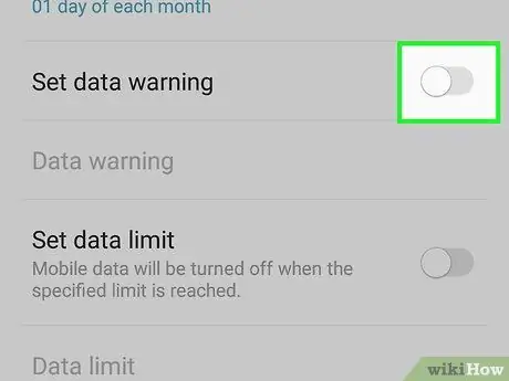 Desactive las advertencias de uso de datos en su Android Paso 5