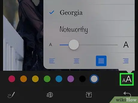 Lägg till text till ett foto på en iPhone Steg 15