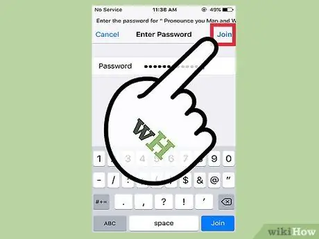 Gå med i ett trådlöst nätverk från din iPhone Steg 9